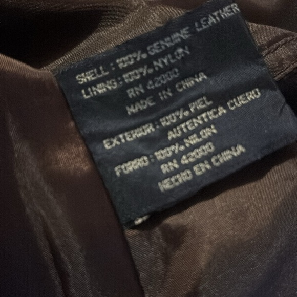 Basic edition western dark brown leather vest M - Picture 6 of 6